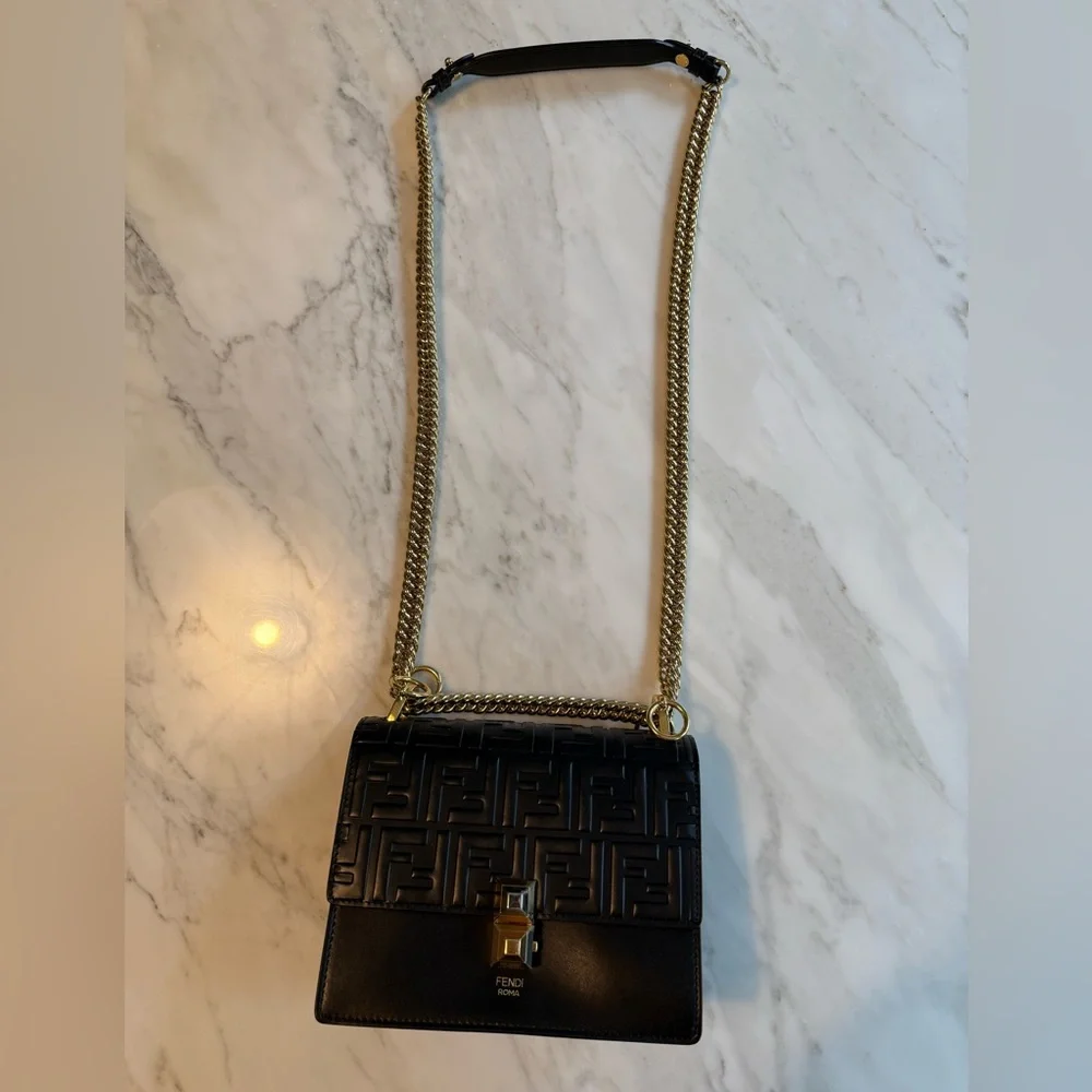 Fendi Kan I Small Leather Handbag - Picture 9 of 10